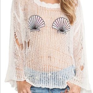 Wildfox Lost Shell Bra Sweater